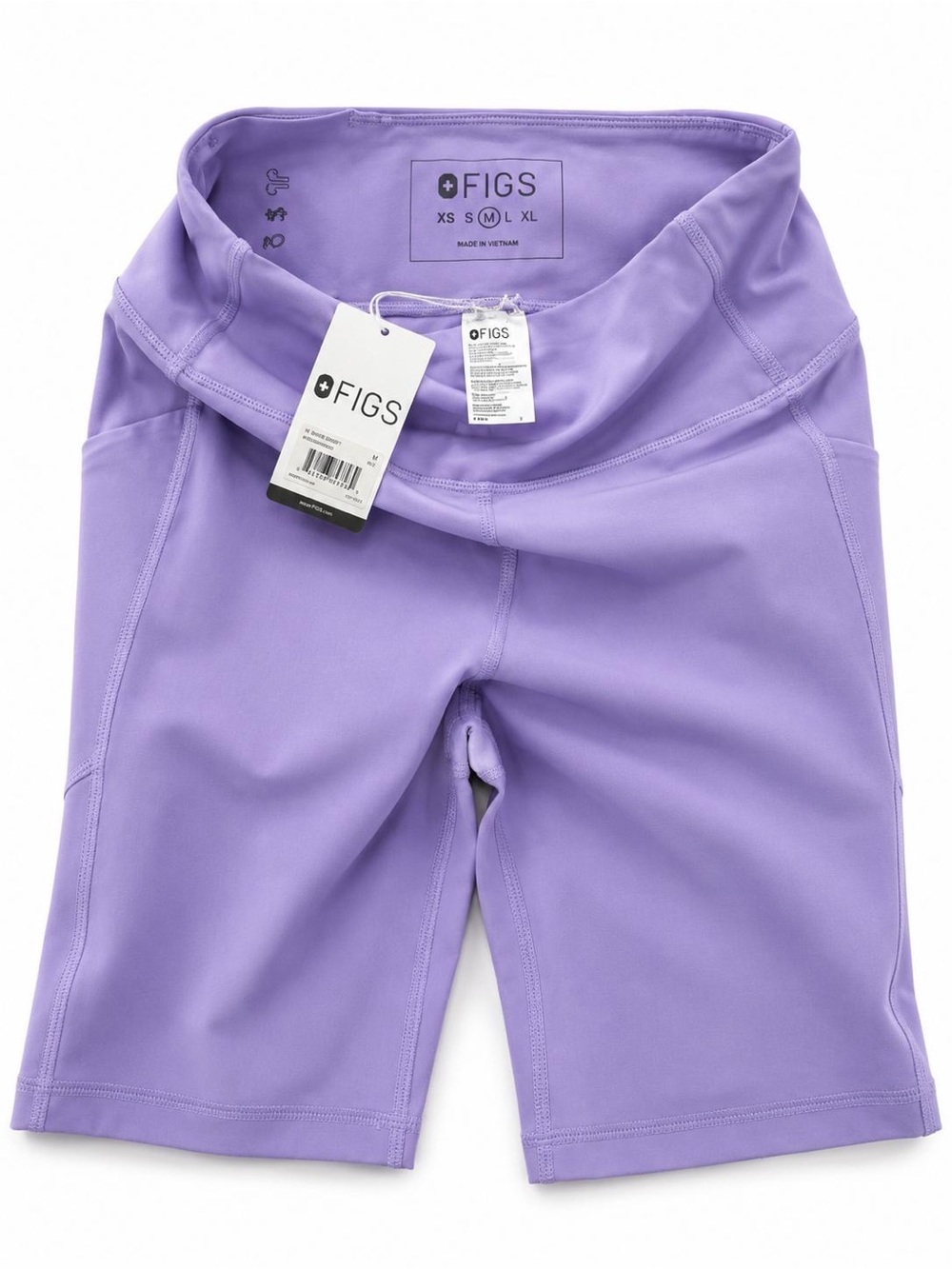 FIGS Women’s Biker Shorts Lavender Purple Size M NWT W22KW2006